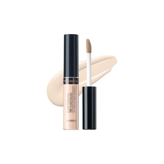 THE SAEM Cover Perfection Tip Concealer Liquid Multi-Use Full Coverage Makeup 0.2 fl.oz. 0.23 Fl Oz Ice Beige