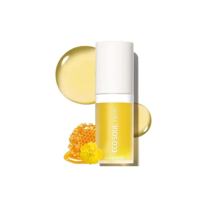 The SAEM Eco Soul Lip Oil 01 Honey Plumping and Hydrating Lip Oil 0.21 fl.oz.
