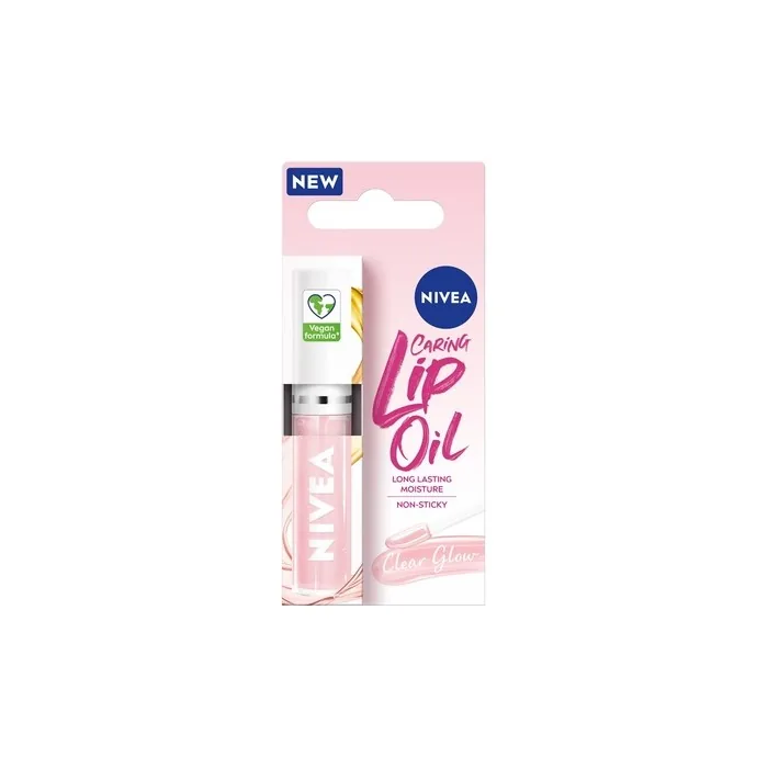 Nivea Caring Lip Oil Clear Glow Moisturizing Lip Oil 5.5 Ml