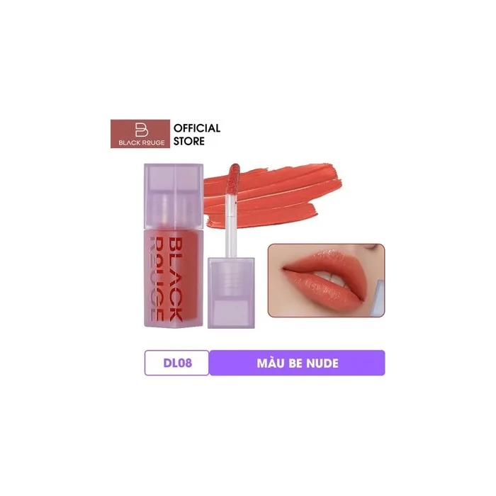 Black Rouge Double Layer Over Velvet Lipstick Dl08