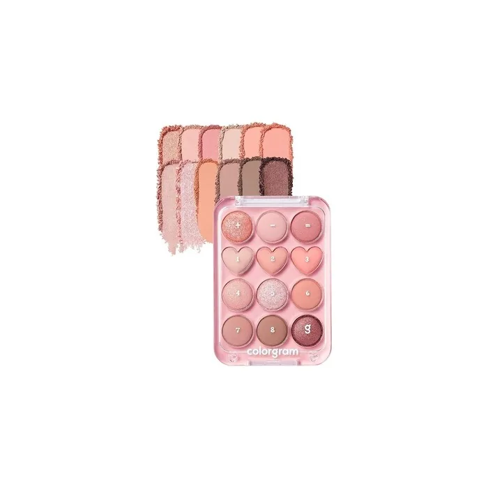 Colorgram Pin Point Eyeshadow Palette 01 Peach Coral Ultra-Blendable Matte