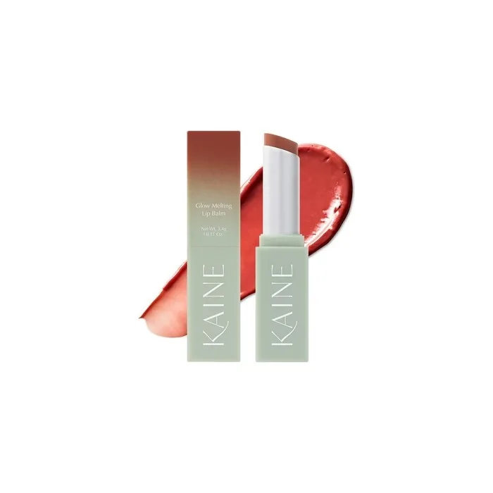 Kaine Glow Melting Lip Balm Warm Apricot Vegan Hydrating Lip Balm