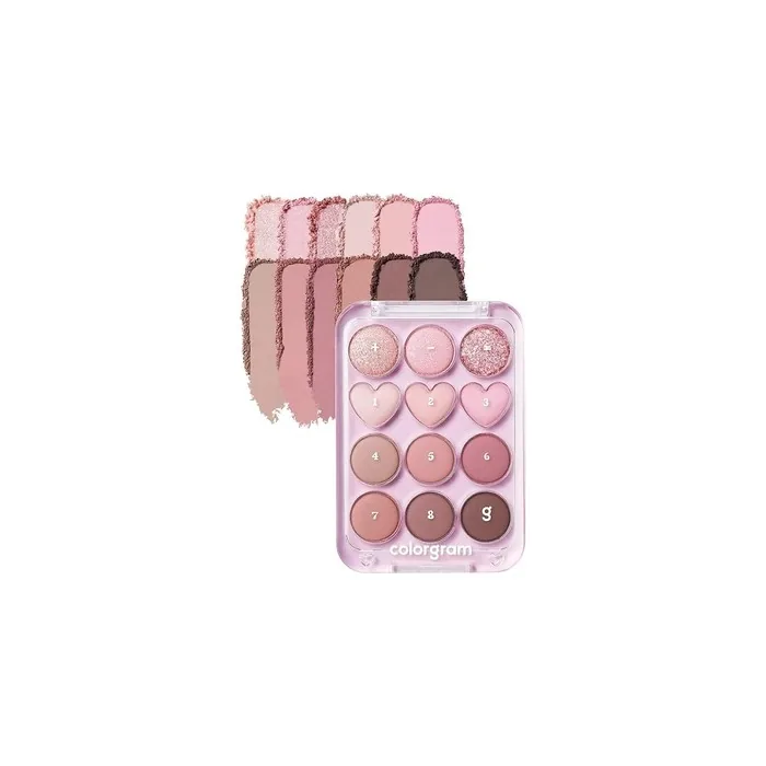 Colorgram Pin Point Eyeshadow Palette 02 Pink and Mauve Ultra-Blendable Matte