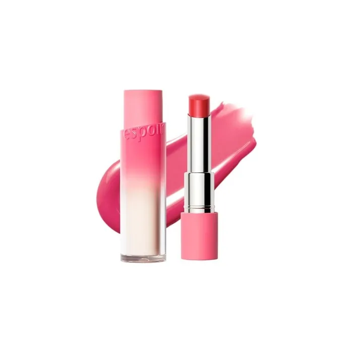 Espoir Lipstick Nowear Balming Glow #6 New Rose 0.1oz - Lightweight Moisturizing