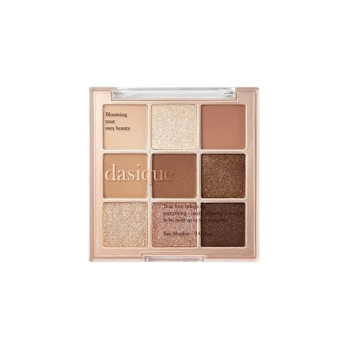 Dasique Shadow Palette #01 Sugar Brownie Cruelty-Free 9 Blendable Shades
