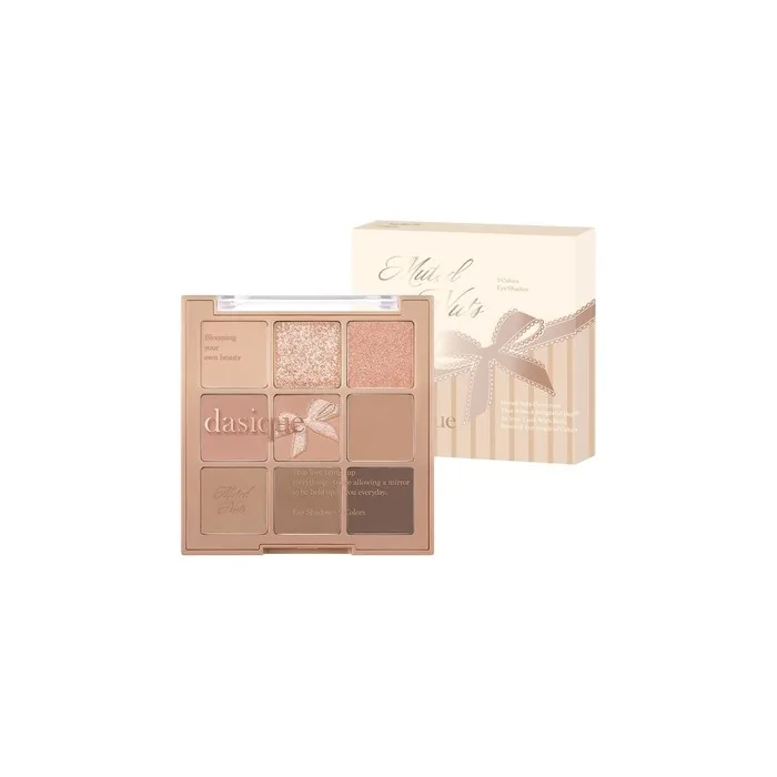 Dasique Shadow Palette #24 Muted Nuts 7.5g - 9 Blendable Shades in Smooth Matte
