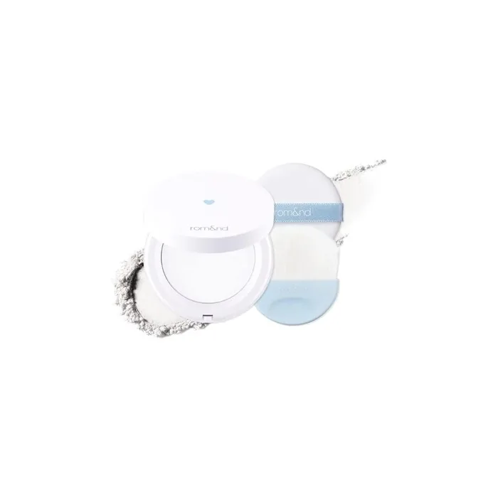 Rom&nd Better Than Finish Finishing Powder Pact Makeup Fix & Matte Sebum Control Blurring Pores Flawless Setting Powder with Brush Smooths Translucent Lightweight Long Lasting Portable