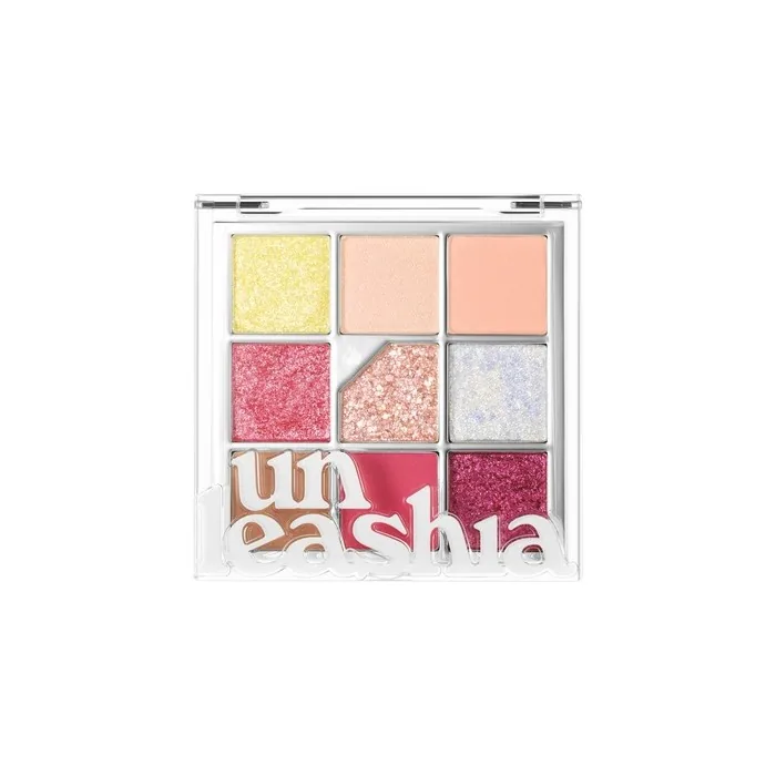 UNLEASHIA Glitterpedia Eye Shadow Palette Vegan Cosmetics Korean Cosmetics Matte Glitter Shimmer Pearl Daily Party Sparkling No.7 All of Peach Ade