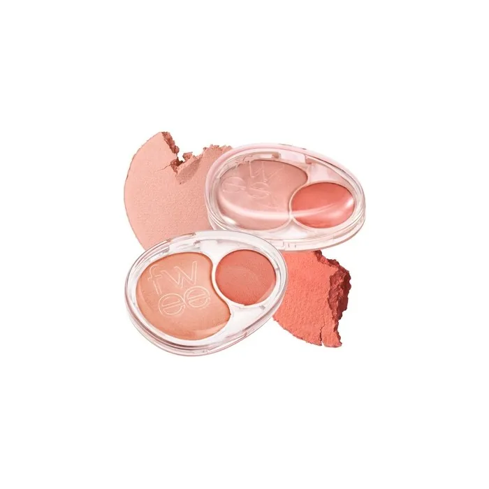 Mellow Dual Blush Cr01 Juicy Smile Dual Color Jelly Texture 12 Colors