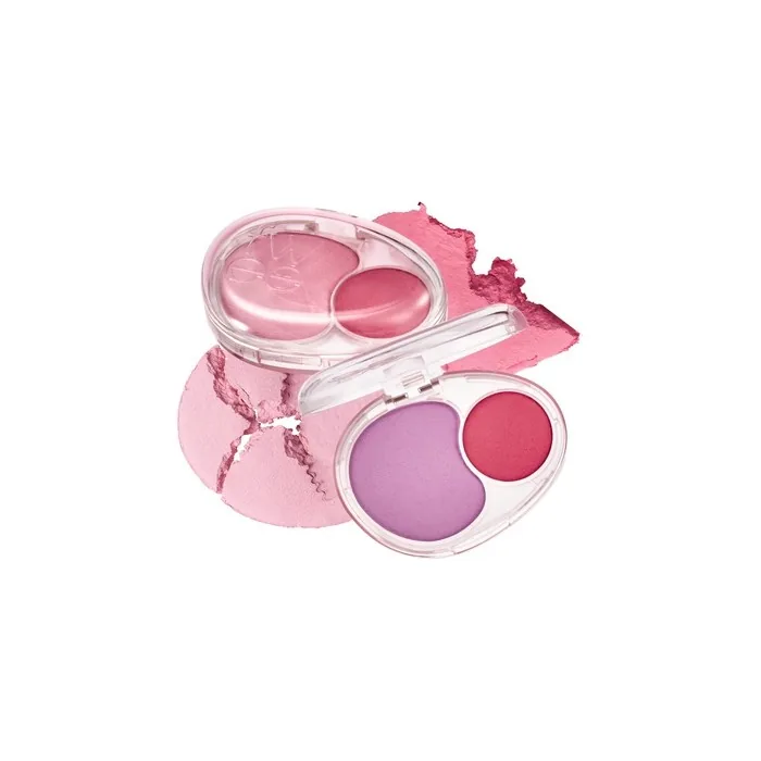 Mellow Dual Blush Pk02 Fall In Highkey Dual Color Jelly Texture 12 Colors