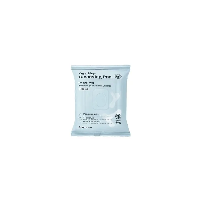 Mizon One Step Cleansing Pad Low pH Cleansing Wipes for Face 30ea