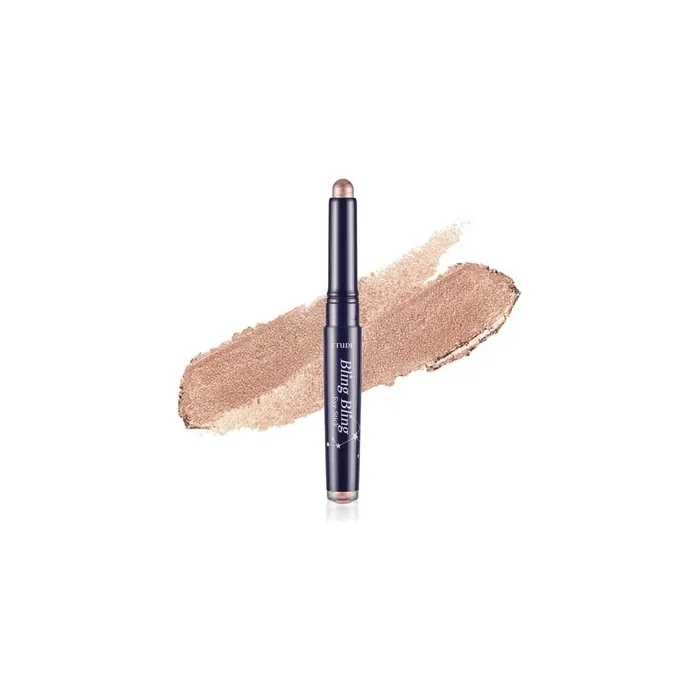 ETUDE Bling Bling Eye Stick #16 Pinky Star Rain Long-Lasting Eye Shadow Stick with Blinding Glow and Soft Creamy Texture for Shining Eyes
