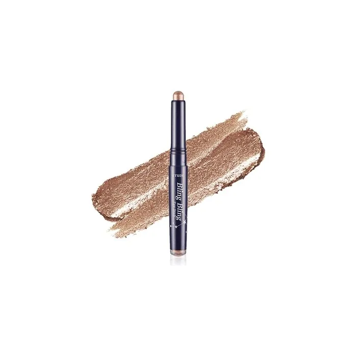 ETUDE Bling Bling Eye Stick #18 Moon Star Long-Lasting Eye Shadow Stick with Blinding Glow and Soft Creamy Texture for Shining Eyes