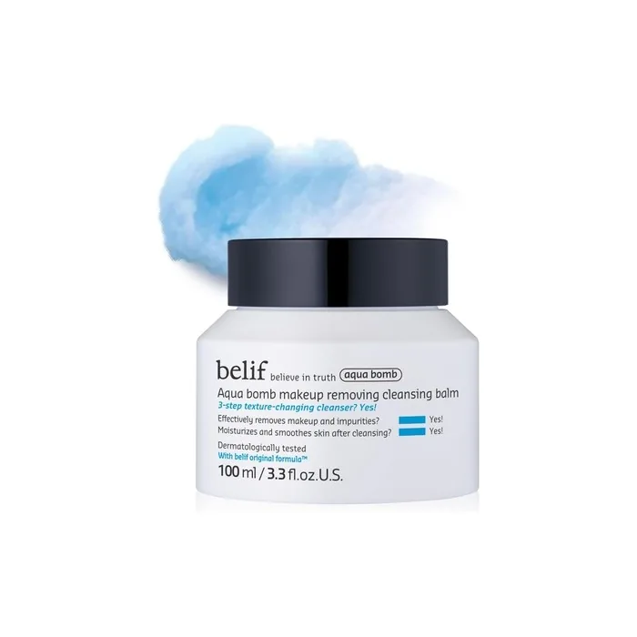 Belif Aqua Bomb Makeup Removing Cleansing Balm Hydrating Cream Oil Cleanser