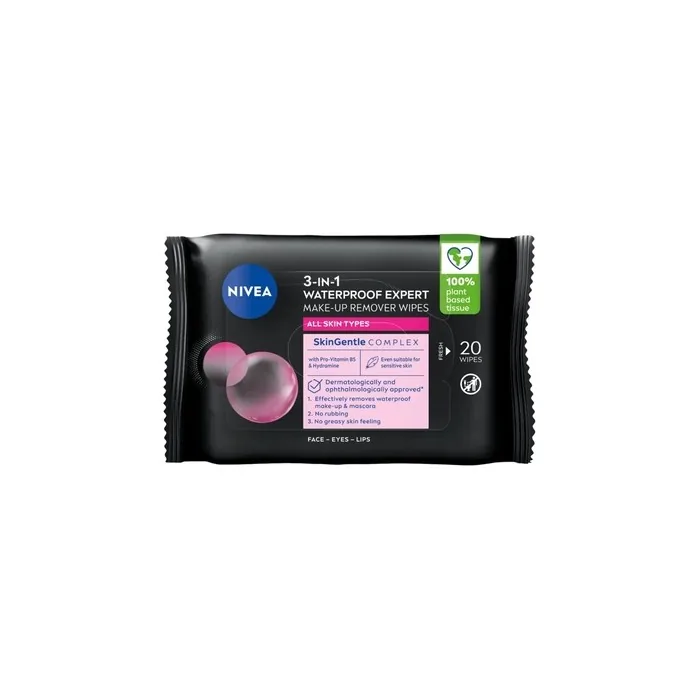 Nivea Micellair Waterproof Expert Cleansing Wipes - 20 Pieces