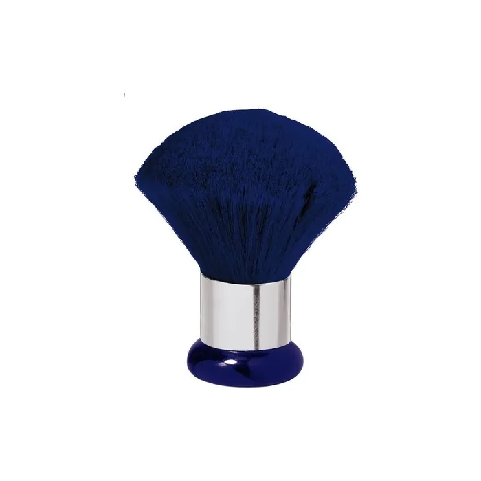 Neck Brush Jumbo Blue Goat Hair With Silver Ring Cosmetic Brush