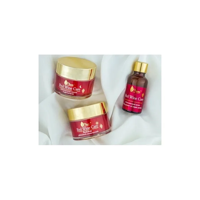 AVA Red Wine Care for Mature Skin Day/Night Cream, Face Serum, Eye Elixir