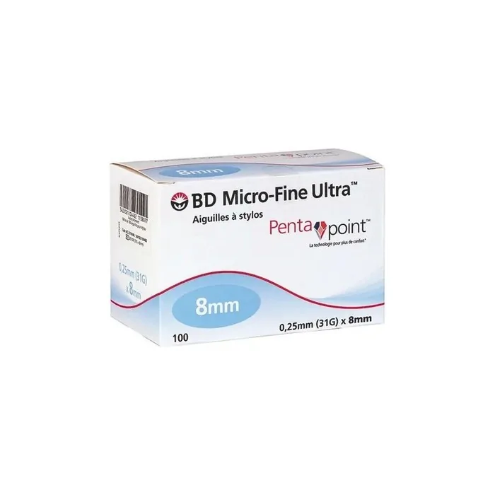 BD Microfine Ultra Penta Point Pen Needles 100 Pieces