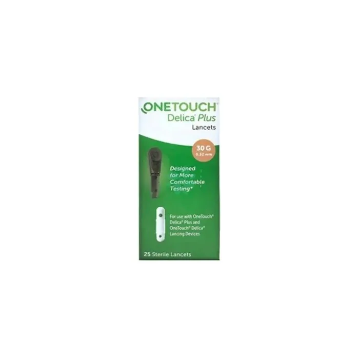OneTouch Delica Plus Sterile Lancets for Blood Glucose Testing 25 Count