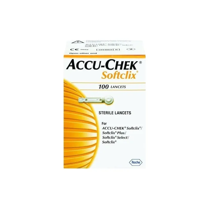 Roche Accu-Chek Softclix Lancets for Blood Glucose Monitoring 100 Count