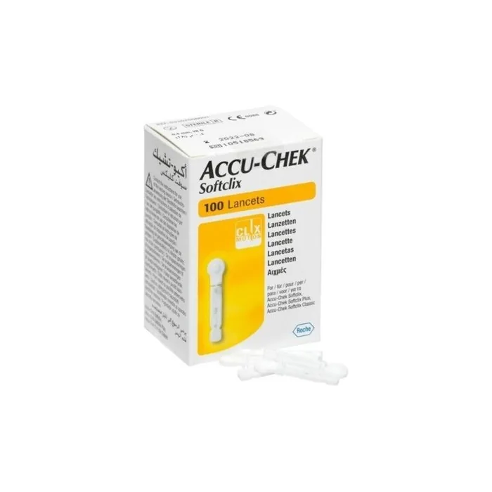 Accu-Chek SoftClix 100 Lancets Blood Glucose Testing Diabetes