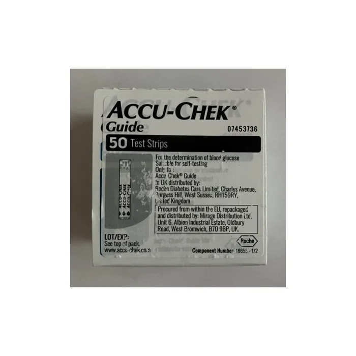 Accu-Chek Guide Blood Glucose Test Strips 50 Count - Sealed Expires 15-10-2023