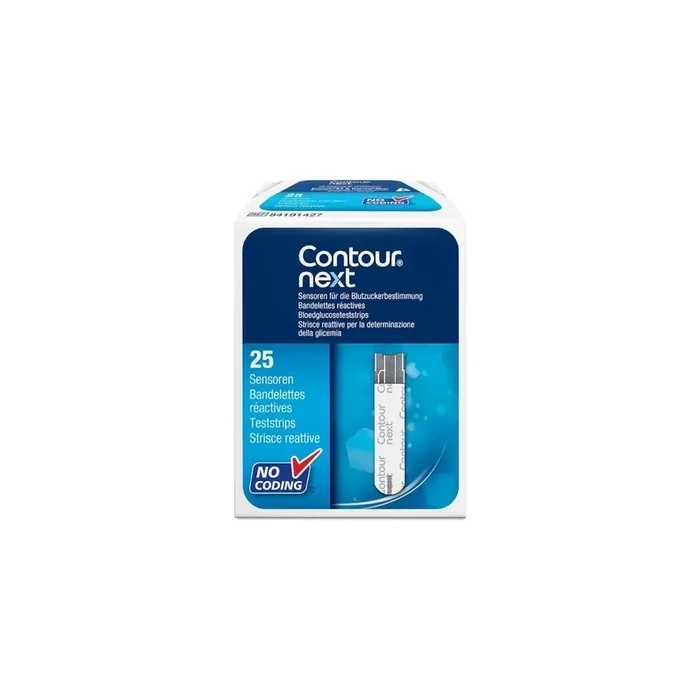 Bayer Contour Next Test Strips For Blood Glucose Measurement 25 Pieces
