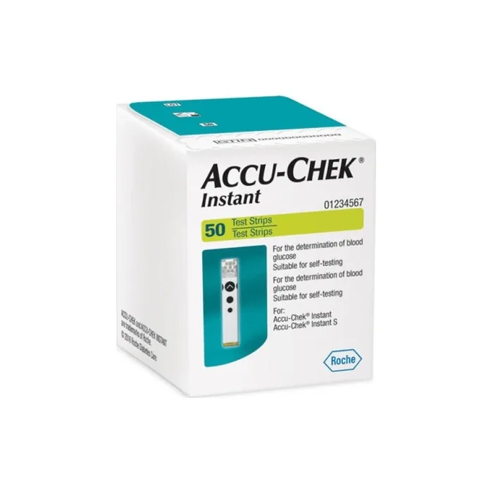 Accuchek Instant Test Strips For Blood Sugar Measurement 50 Pieces