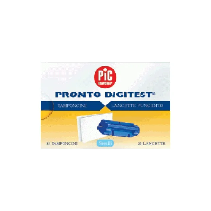 Pikdare Lancets for Blood Glucose Testing 25 Pieces with Absorbent Pads