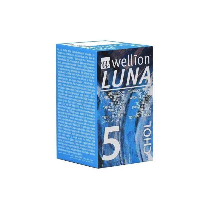 Wellion LUNA Cholesterol Test Strips 5 Pieces