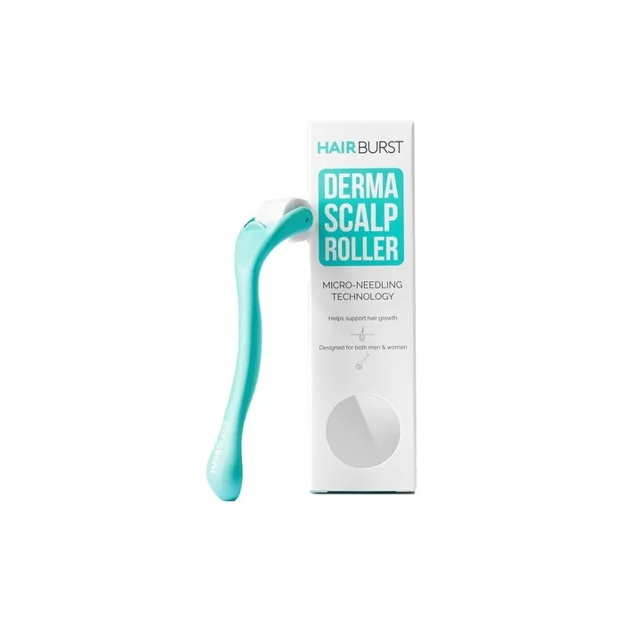 HAIR BURST Premium Microneedling Roller for Hair Growth 0.25mm Dermaroller Stimulates Scalp Boosts Collagen Production Ideal Micro Needling Tool for Women Men With Thinning Hair