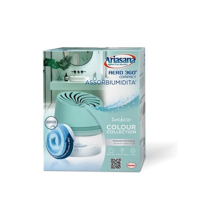Ariasana Aero 360 Compact Moisture Absorber Turquoise Colour