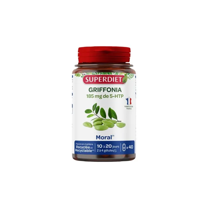 Super Diet Griffonia 185mg Of 5hydroxytryptophan Mood Support 40 Capsules