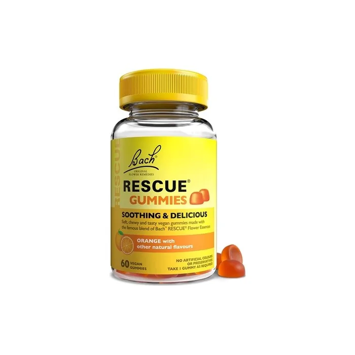 Nelsons Rescue Remedy Gummies Orange Flavour 60 Vegan Gummies