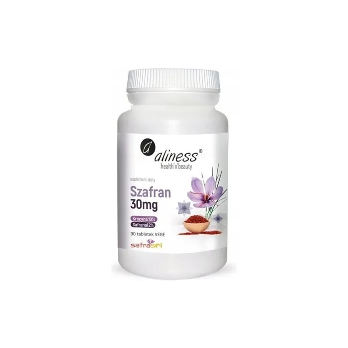 Aliness Saffron 30mg Dietary Supplement for Mood, Feelings, and Libido