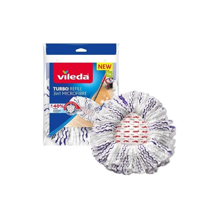 Vileda Replacement Head 98% Polyester 2% Polyamide Purple-White XL