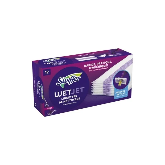 Swiffer Wetjet Mop System 12 Pack Cleaning Cloth Refills