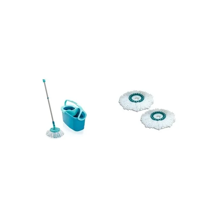 Leifheit Clean Twist Disc Mop Ergo Mop and Bucket 33cm Wide