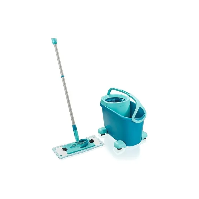 Leifheit Clean Twist M Ergo Mobil Mop and Bucket Set 33cm - Turquoise