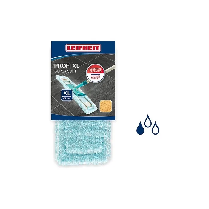 Leifheit Mop Cover Profi Super Soft For Sensitive Floors, Floor Wipers