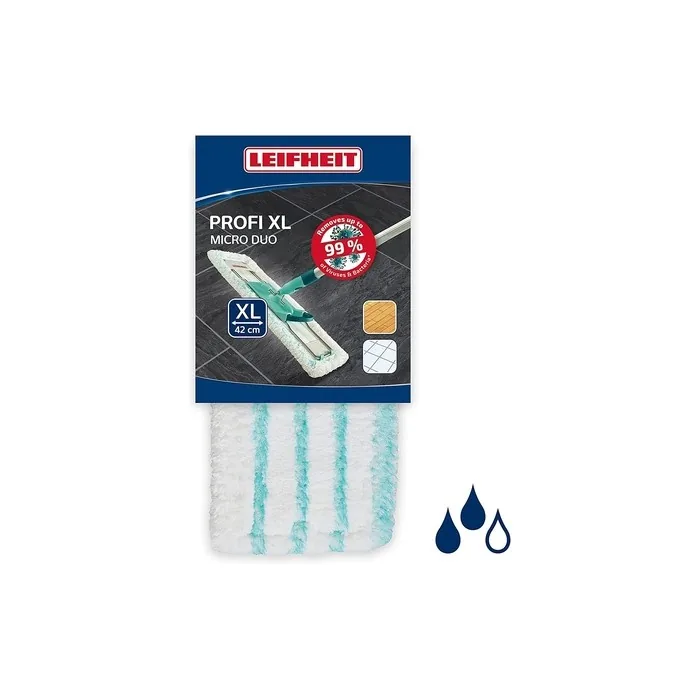 Leifheit Profi XL Mop Replacement Wiper Cover Micro Duo 42cm