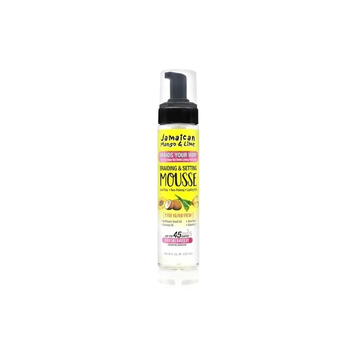 Jamaican Mango & Lime Braids Your Way Braiding & Setting Mousse 8oz