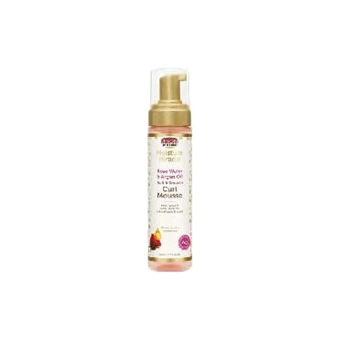 African Pride Moisture Miracle Rose Water & Argan Oil Soft & Smooth Curl Mousse