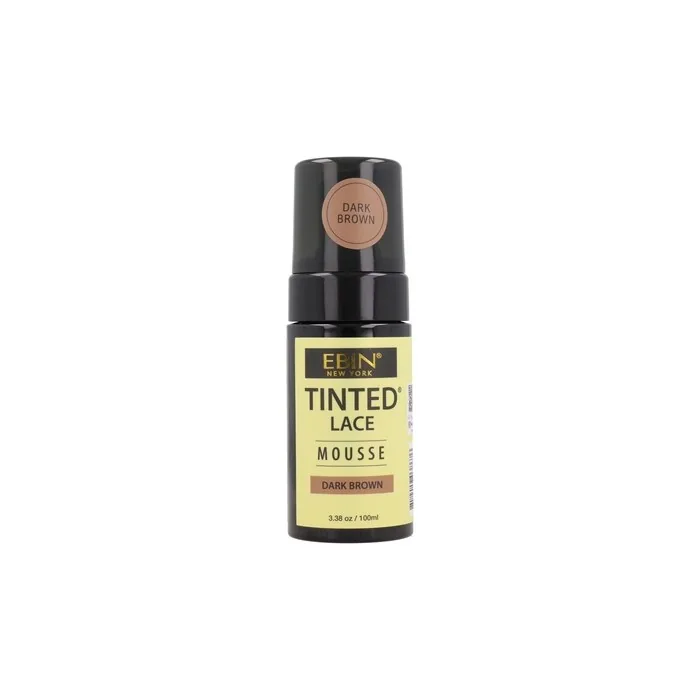 Ebin New York Tinted Lace Wig Knots Dark Brown Mousse 100 Ml