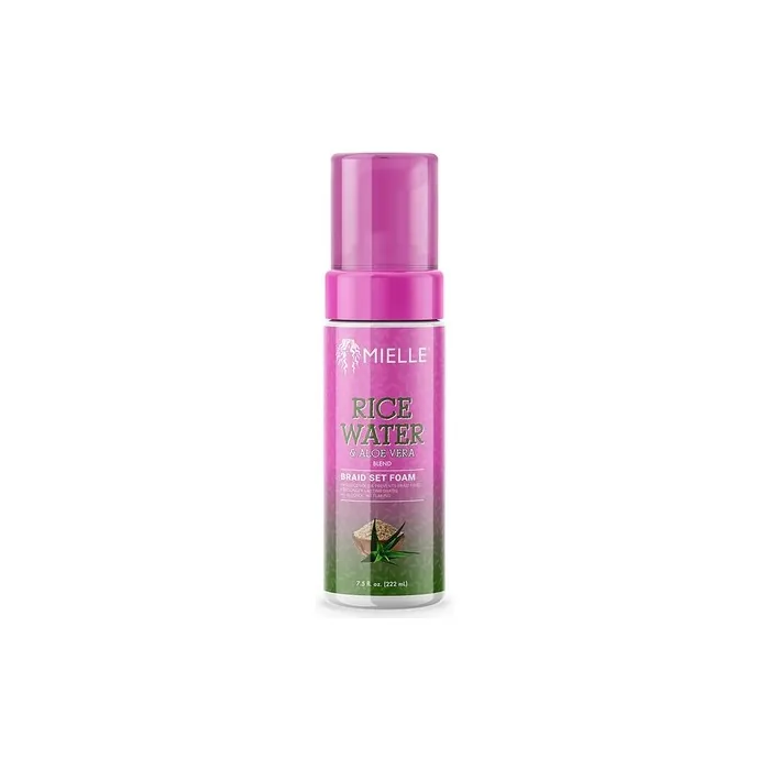 Mielle Rice Water & Aloe Vera Blend Braid Set Foam 7.5 Fl Oz - Pack of 2