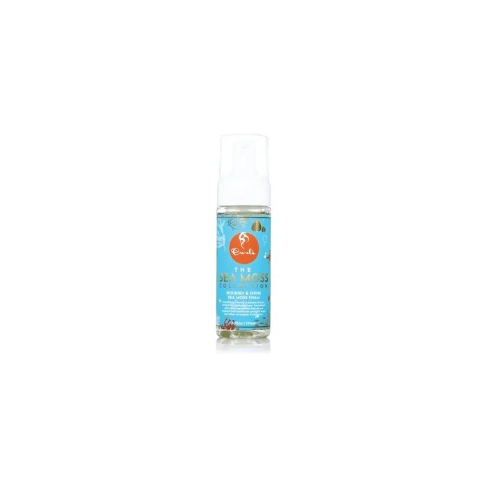 Curls Sea Moss Nourish & Shine Foam - Nourishing Alcohol-Free Hair Mousse
