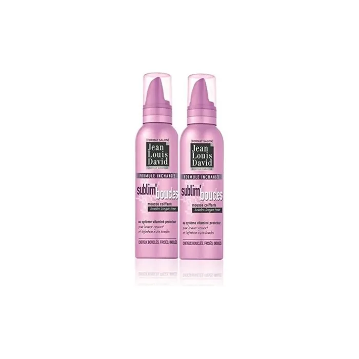 JEAN-LOUIS DAVID Sublime Boucles Styling Mousse with Protective Vitamin System 200ml - Pack of 2