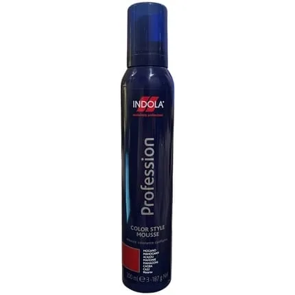 Indola Professional Hair Color Styling Mousse Mahogany 200ml