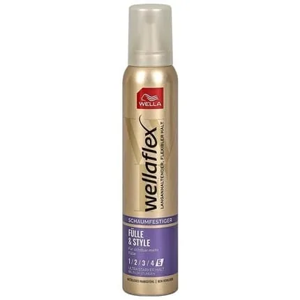 Wella Wellaflex Fullness Volume Mousse 200ml - Ultra Strong Hold No. 5