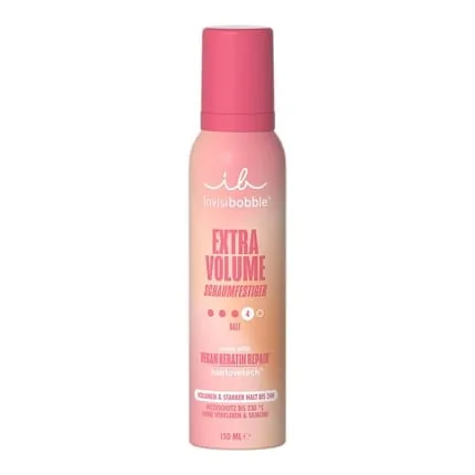 Invisibobble Extra Volume Mousse Maximum Volume 230c Heat Protection